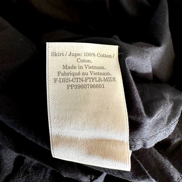 NWT Everlane Womens The Riviera Midi Dress Fit and Flare Black XXS Minimalist - Picture 12 of 14